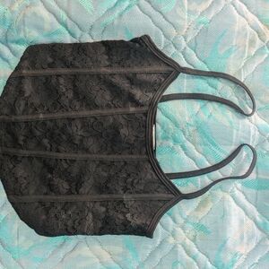 Ardene black lace tank top